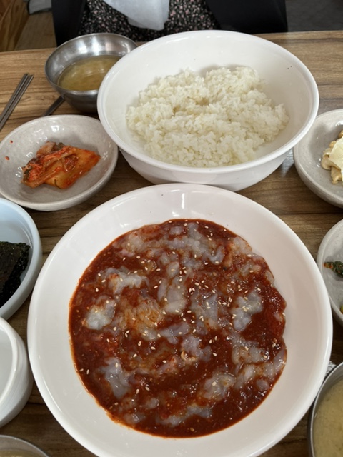 목포 꽃게살무침