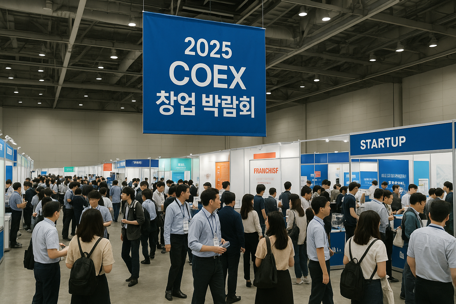 2025년 코엑스 창업박람회 전경
