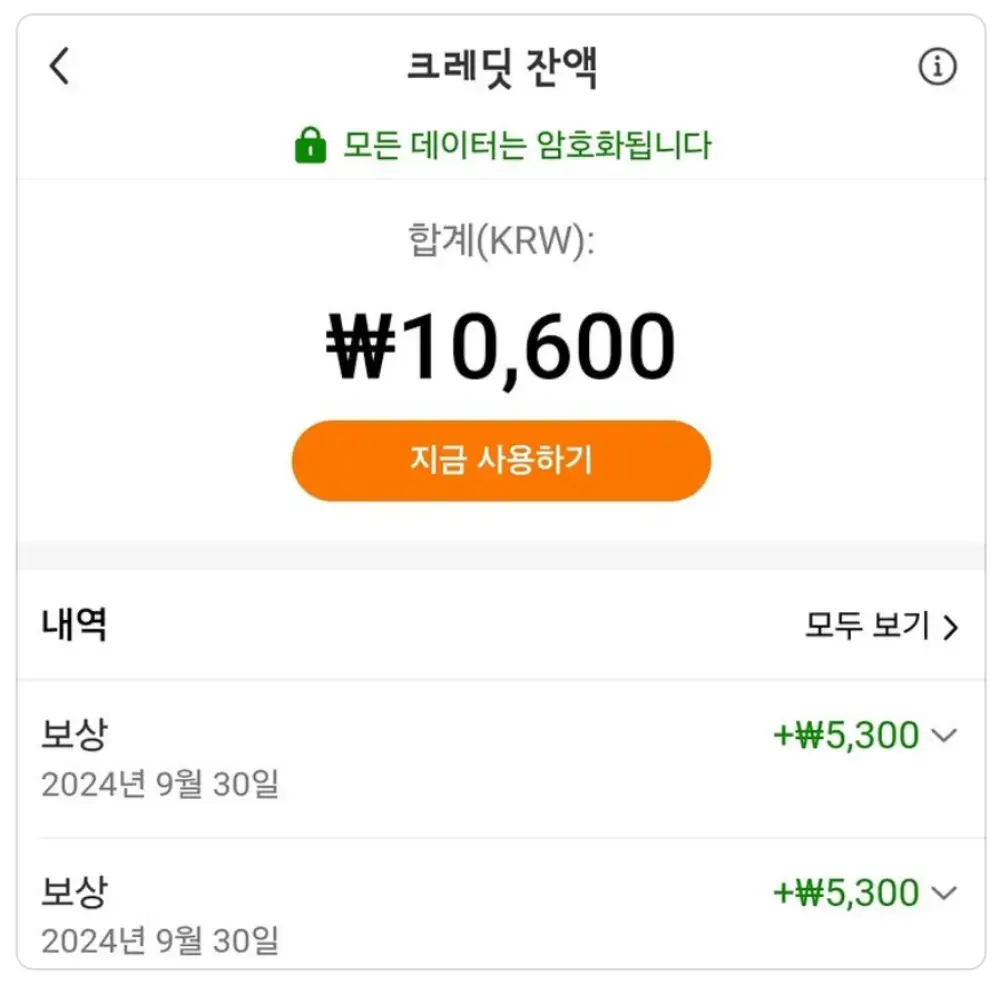 테무크레딧-잔액