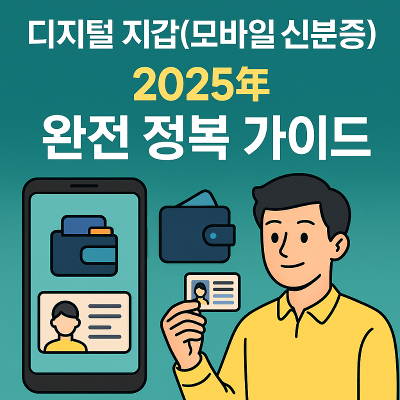 2025년 디지털 지갑(모바일 신분증) 완전 정복 가이드 인포그래픽