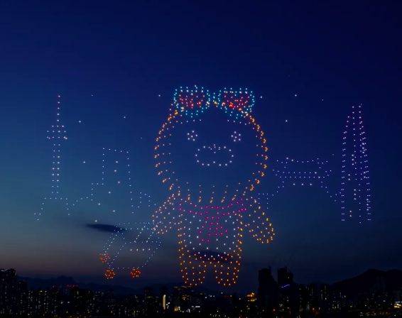 한강 드론라이트쇼 사진