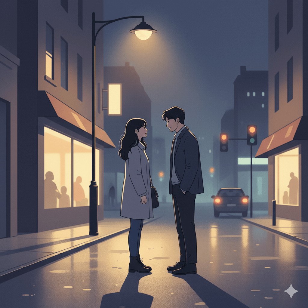 로맨스 영화 속 남녀의 운명적 만남
