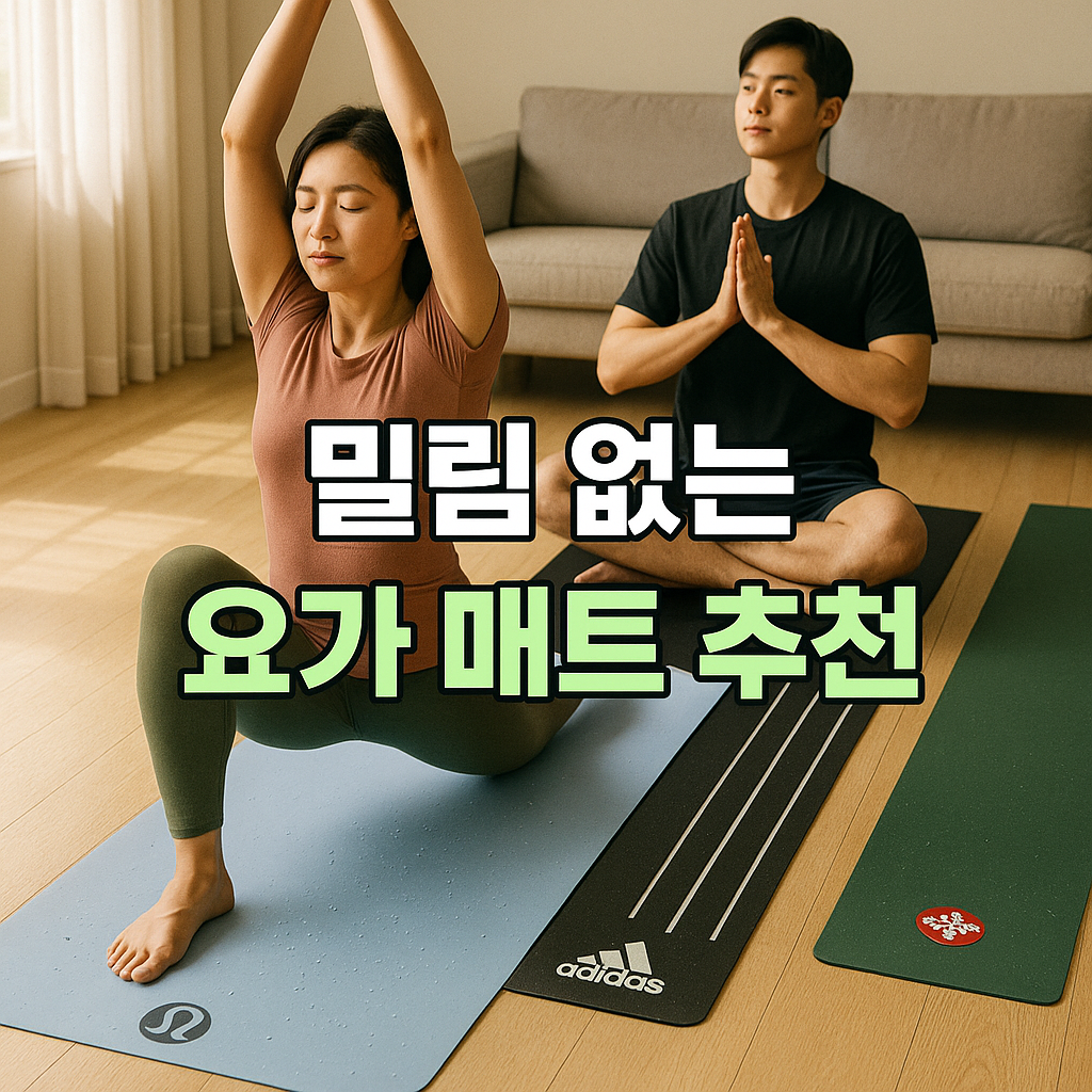 밀림 없는 요가 매트