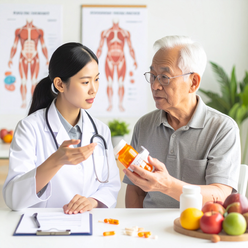 미국 노인의학회는 매 끼니에 2.5g 이상의 류신 섭취를 권장