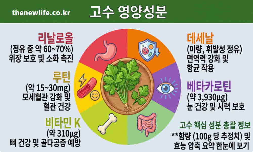 고수 효능 영양성분