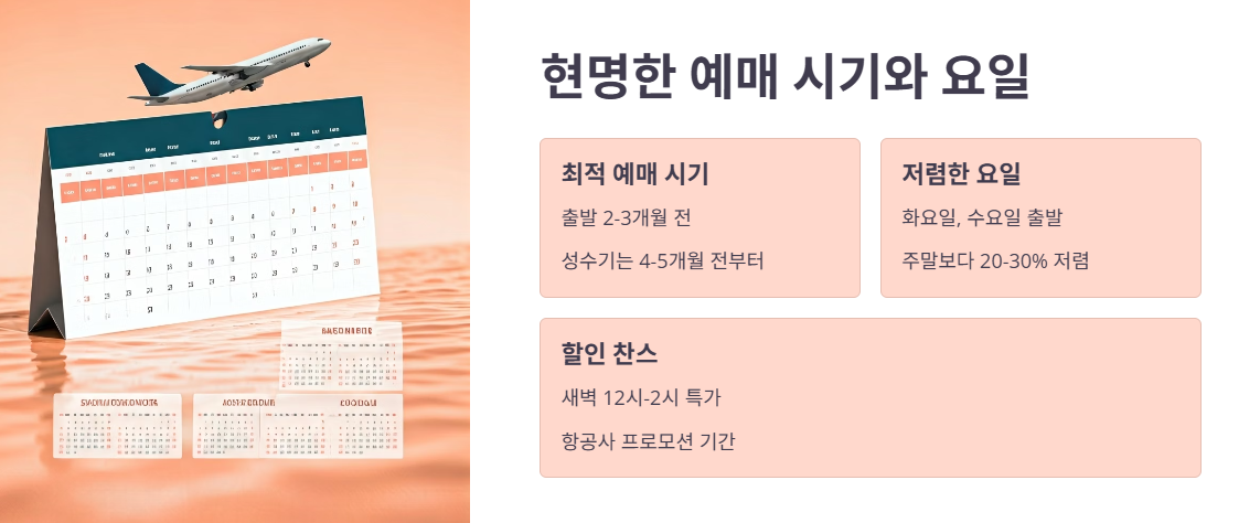 항공권 예매 방법 및 할인 팁