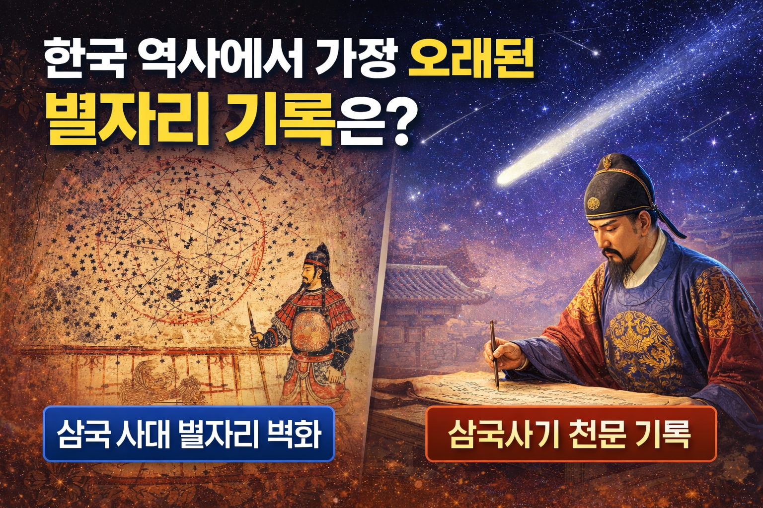 한국 역사에서 가장 오래된 별자리 기록은 무엇일까? 삼국 시대 천문 기록의 시작