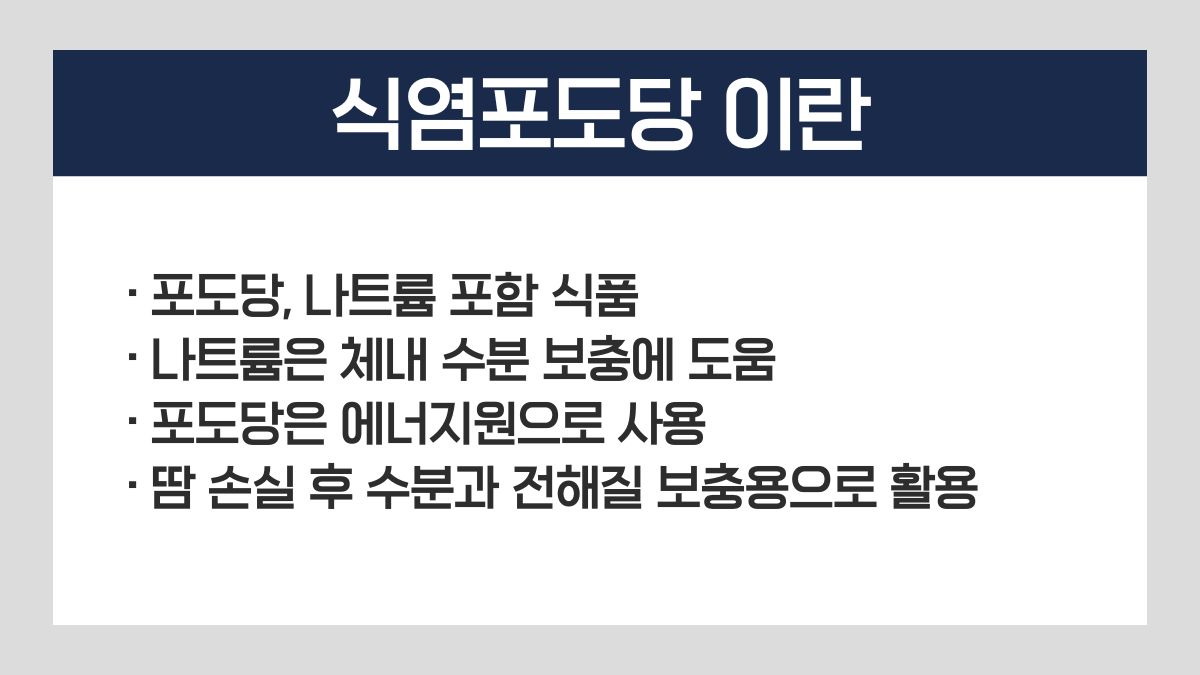 식염포도당 혈당