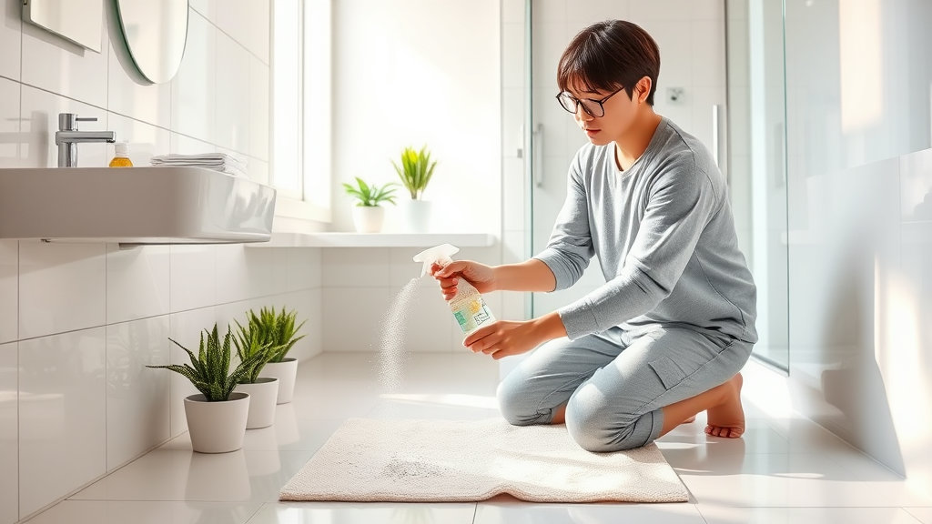 집에서 천연 세제로 욕실 곰팡이 제거하는 방법