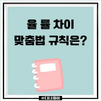 율 률 맞춤법 완벽정리 합격률 합격율_15