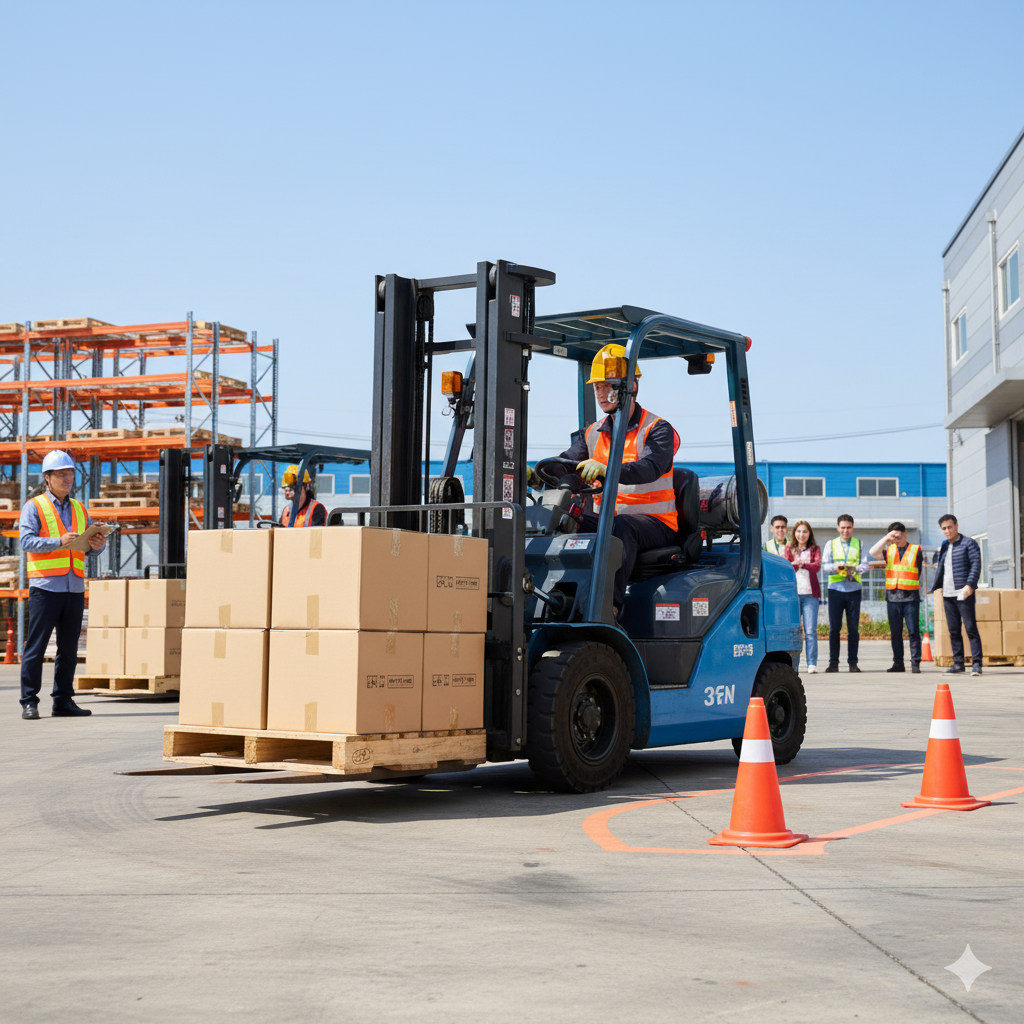 지게차 운전 실기시험
