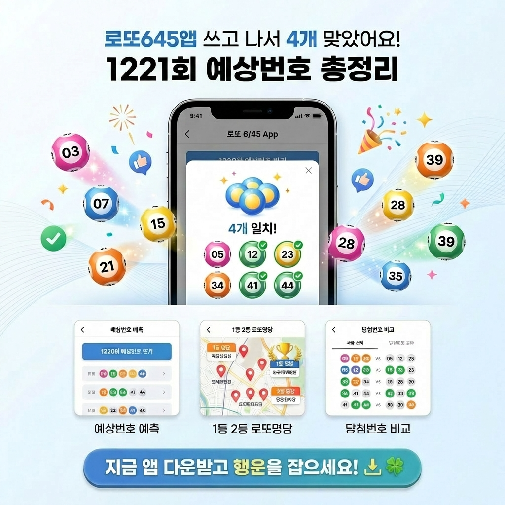 로또645 (무료) - 로또번호 당첨번호 확인, 로또645 로또번호 당첨 예상번호