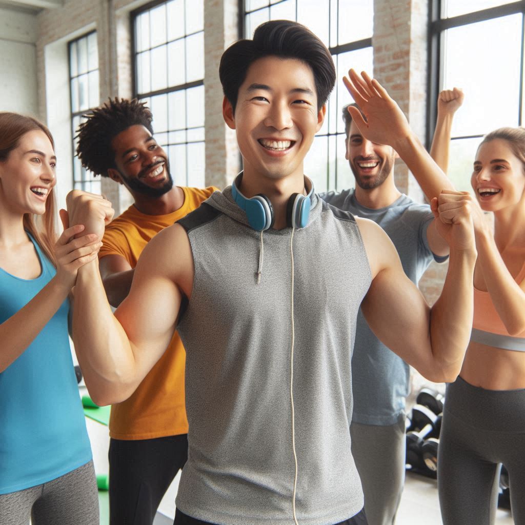 체중 감량의 성공한 남성