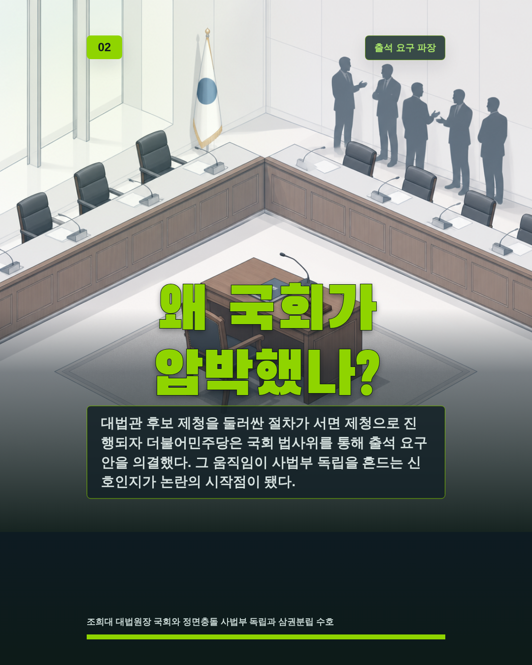 왜 국회가 압박했나?