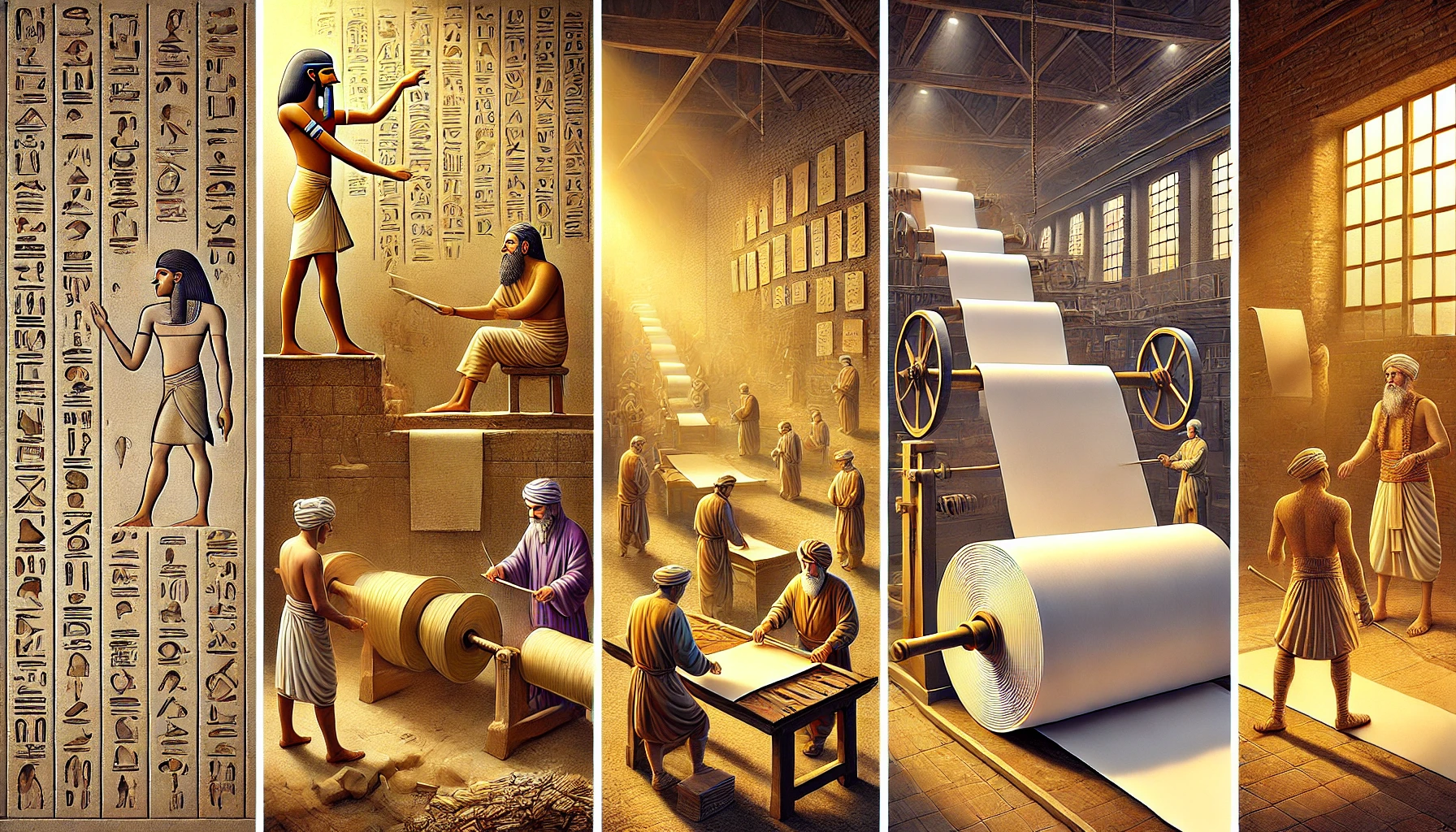 역사를 바꾼 발명, 종이의 기원과 발전 과정