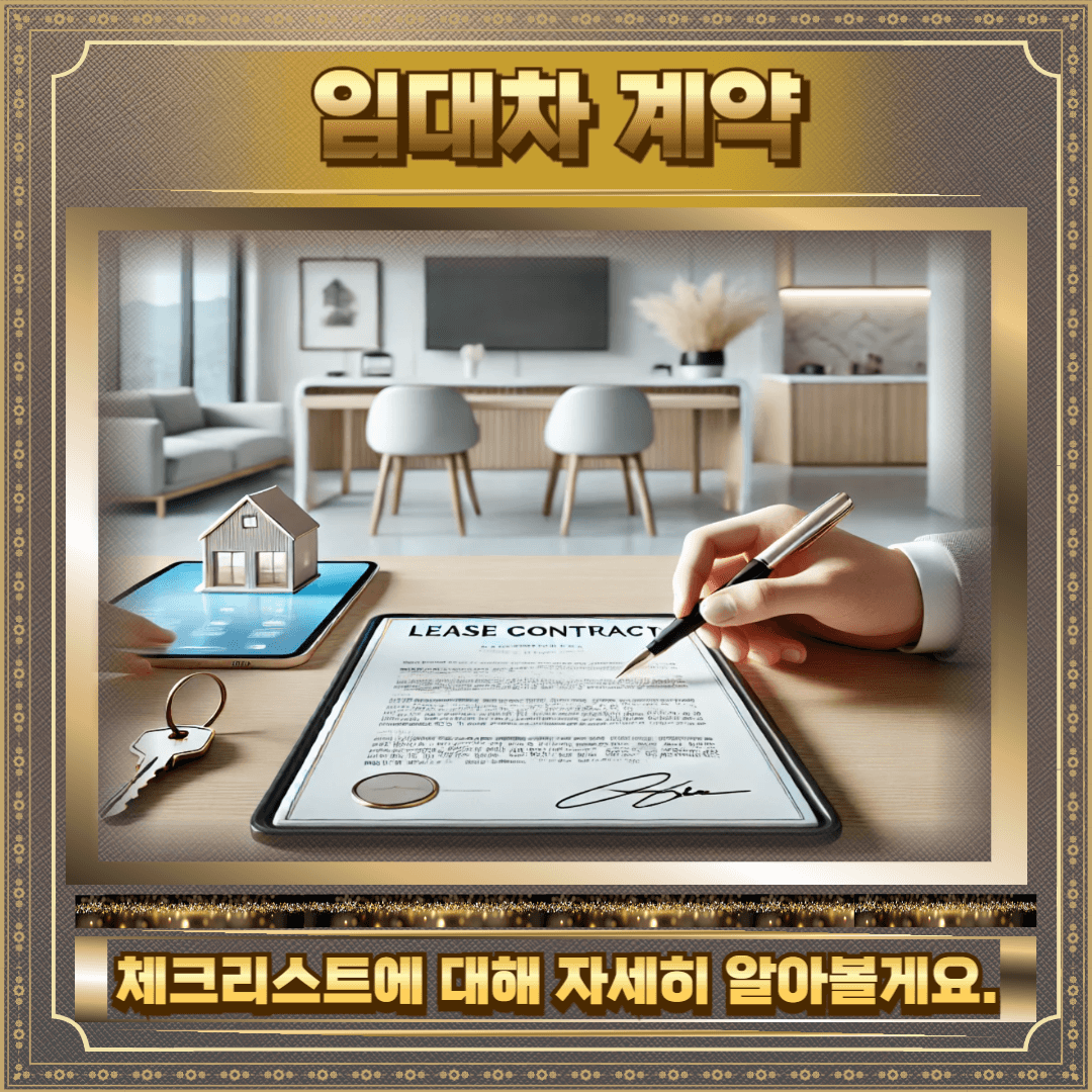 임대차 계약 체크리스트