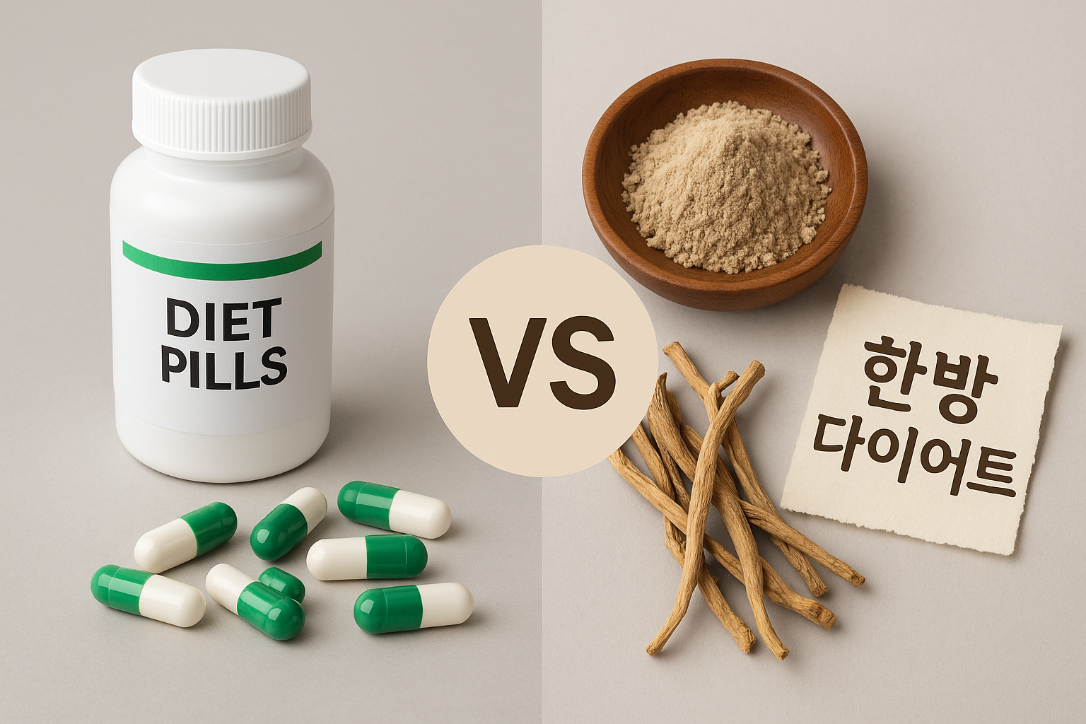 다이어트 약 vs 한방 다이어트