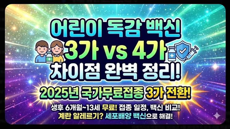 어린이 독감 백신 종류