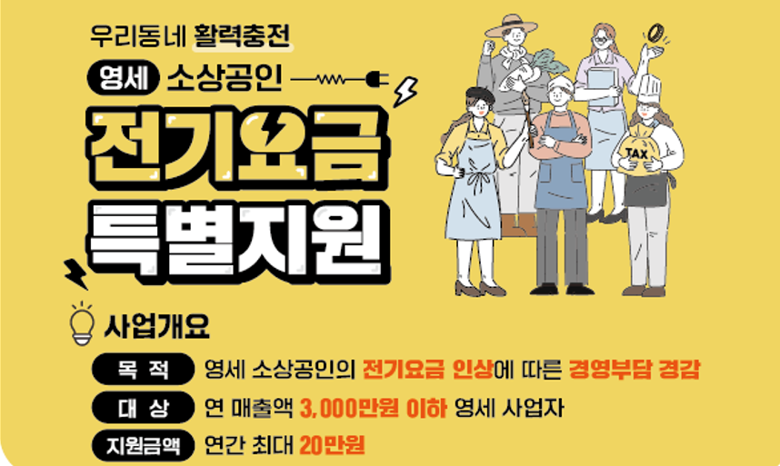 소상공인 전기요금 감면 신청