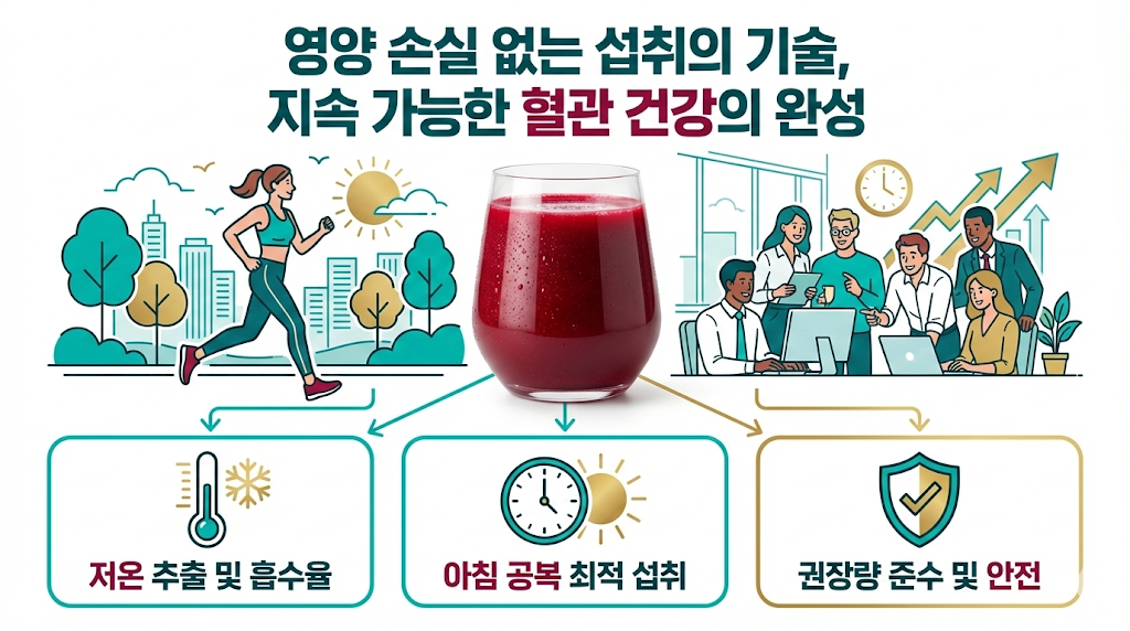 레드비트 영양 손실 없는 섭취의 기술 인포그래픽