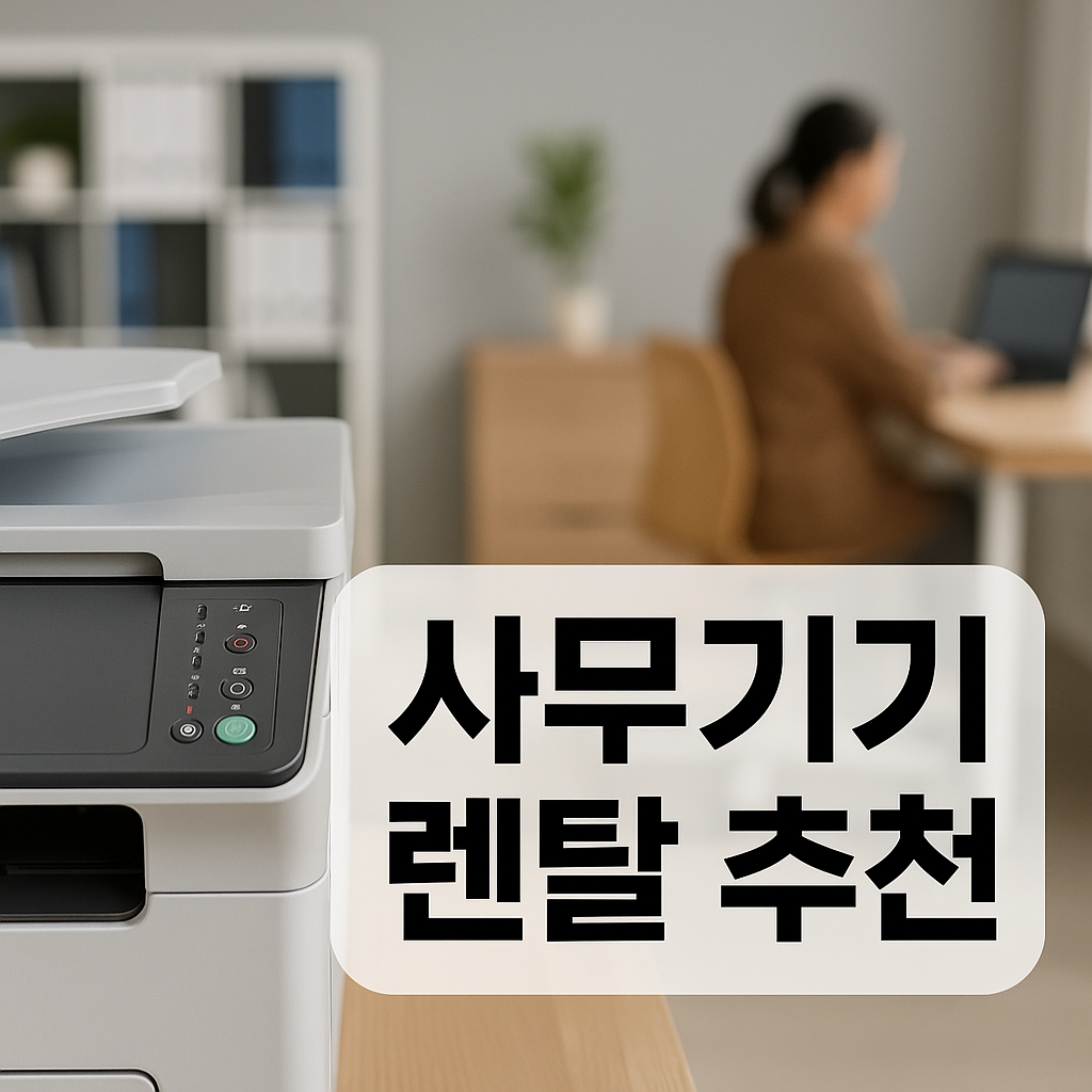 중소기업 필수템! 사무기기 렌탈 추천 리스트
