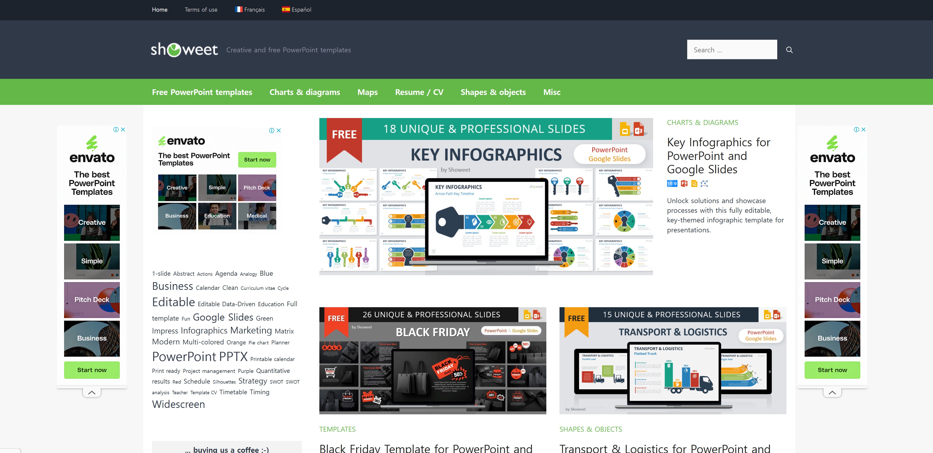 無料PPTテンプレートサイト - 7. Showeet