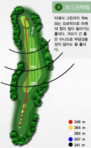 아리지 cc 달님 코스