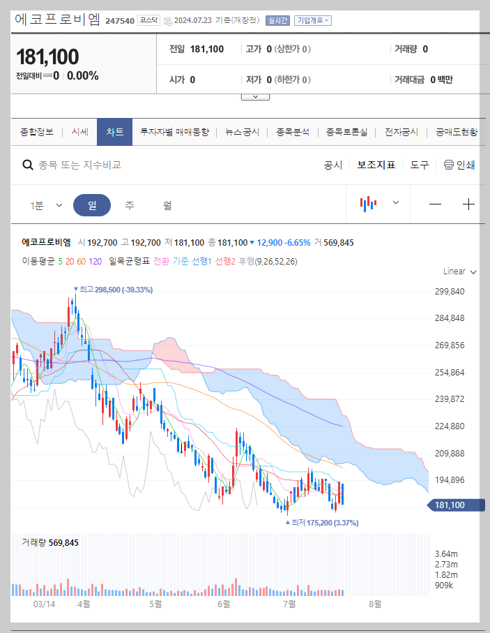 에코프로비엠 주가 분석