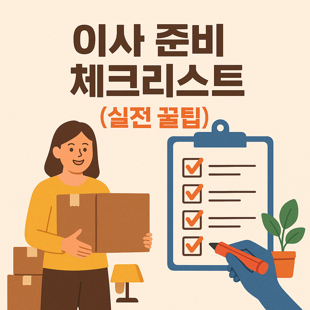 이사 준비 체크리스트 (실전 꿀팁)