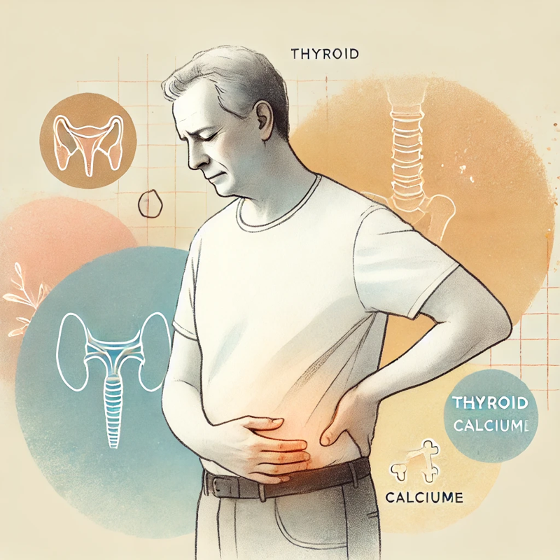(고관절통증과 갑상선전절제)
