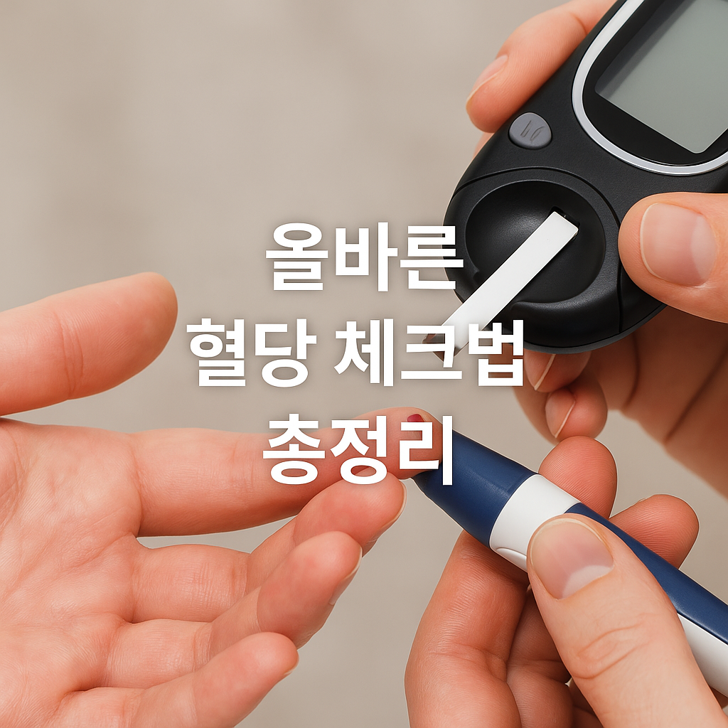 🩸 하루 5분으로 건강 지키기! 올바른 혈당 체크기 사용법 A to Z