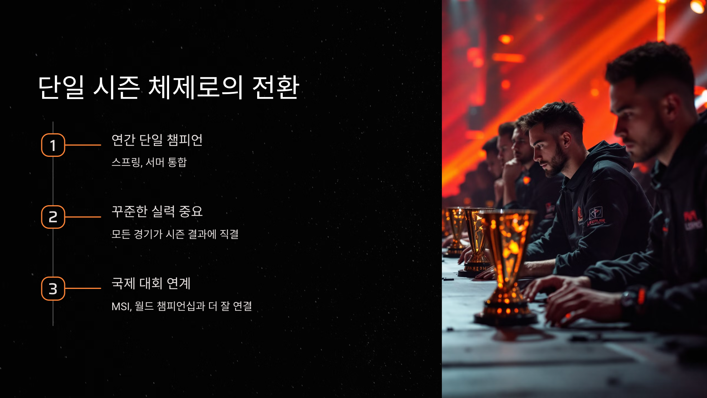 단일 시즌 체제로의 전환