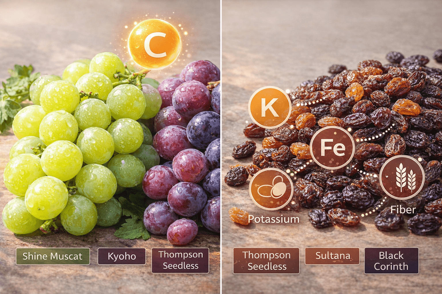 영양 성분 비교와 농축 효과