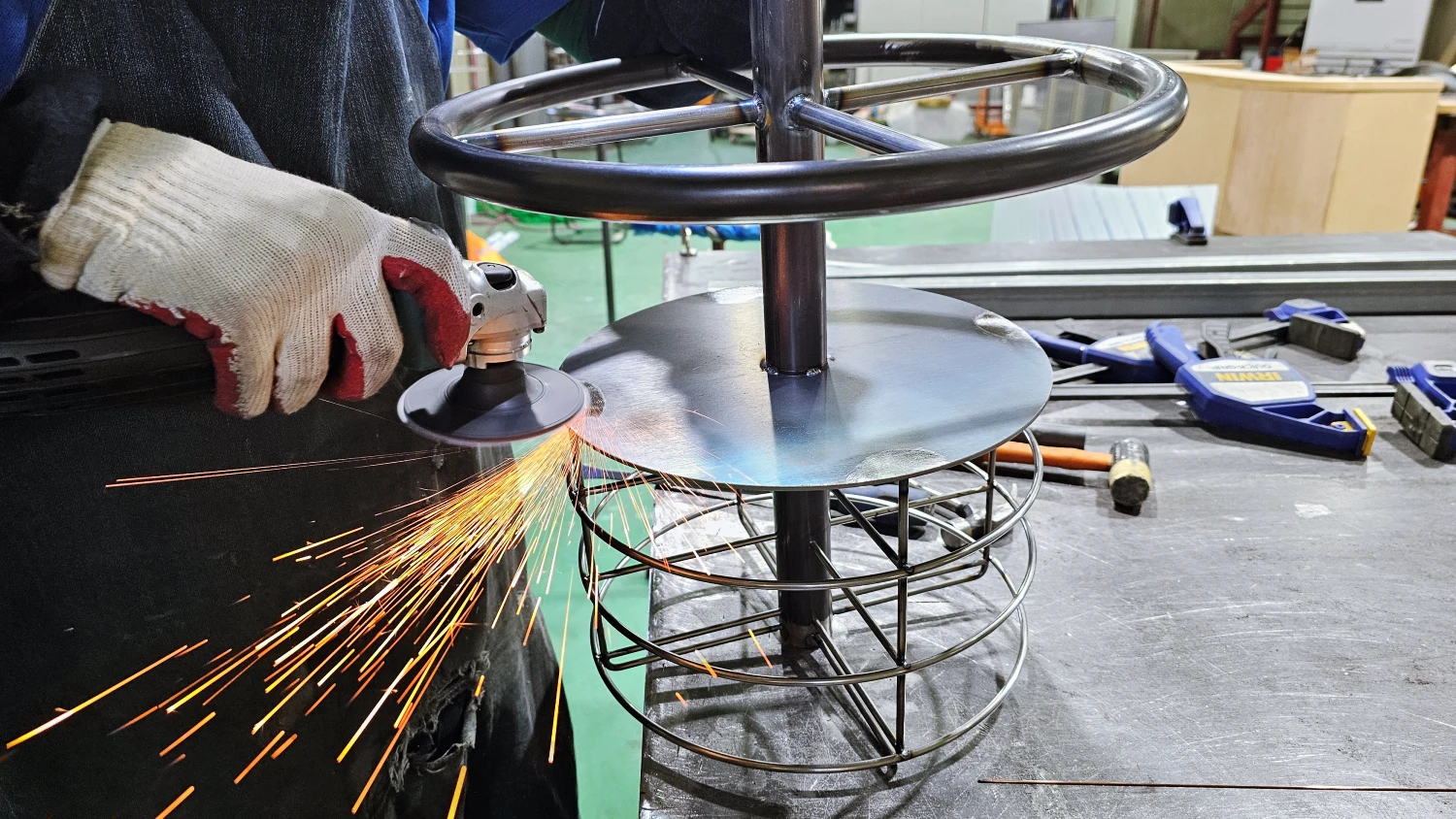 원통형 바스켓 시아게 작업