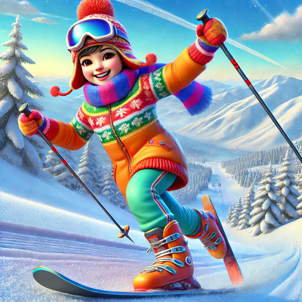 스키타는 사람 일러스트 이미지