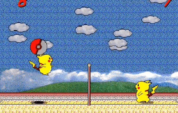 2인용게임 피카츄배구 무료 다운로드 조작 방법