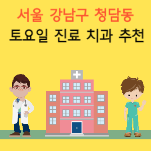 서울 강남구 청담동 토요일 진료 치과 추천