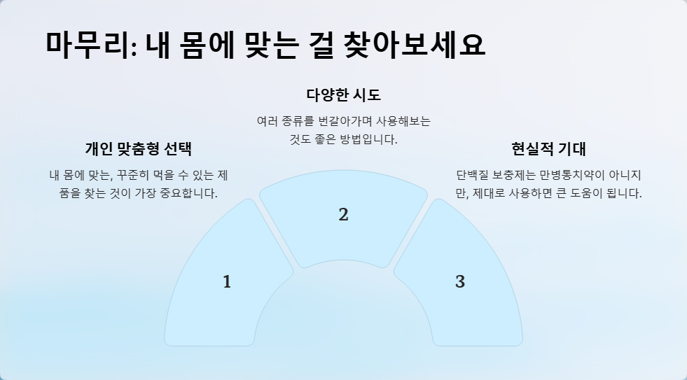 단백질 보충제 비교