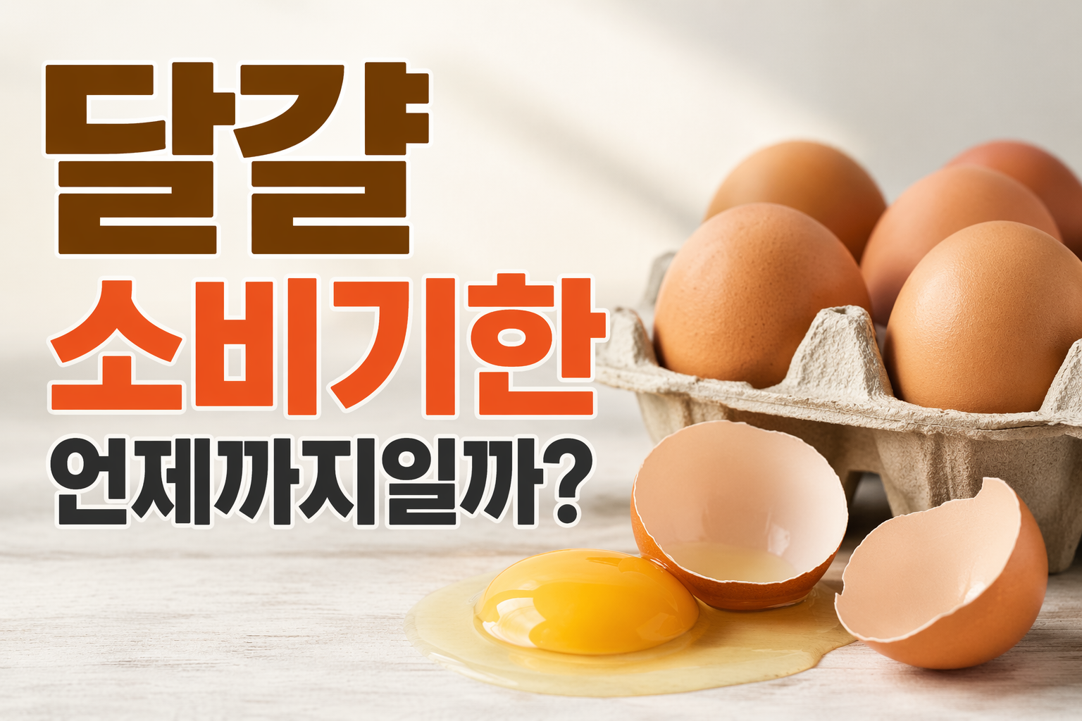 달걀 소비기한 언제일까?