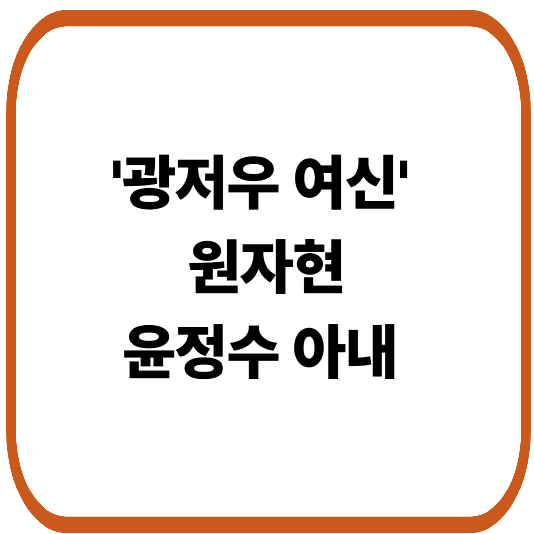'광저우 여신' 원자현, 윤정수 12살 연하 아내