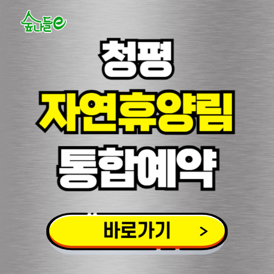 청평 자연휴양림 온라인 예약하기 ❘ 숙소 야영장 캠핑장 실시간 예약 현황 보기 ❘ 경기 가평군
