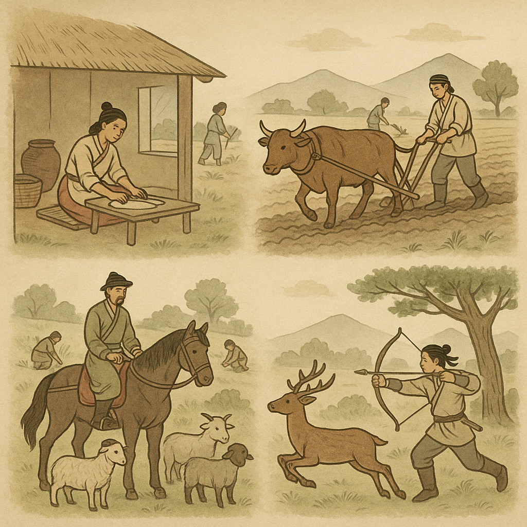 고구려 경제 구조와 생활 문화 관련 이미지