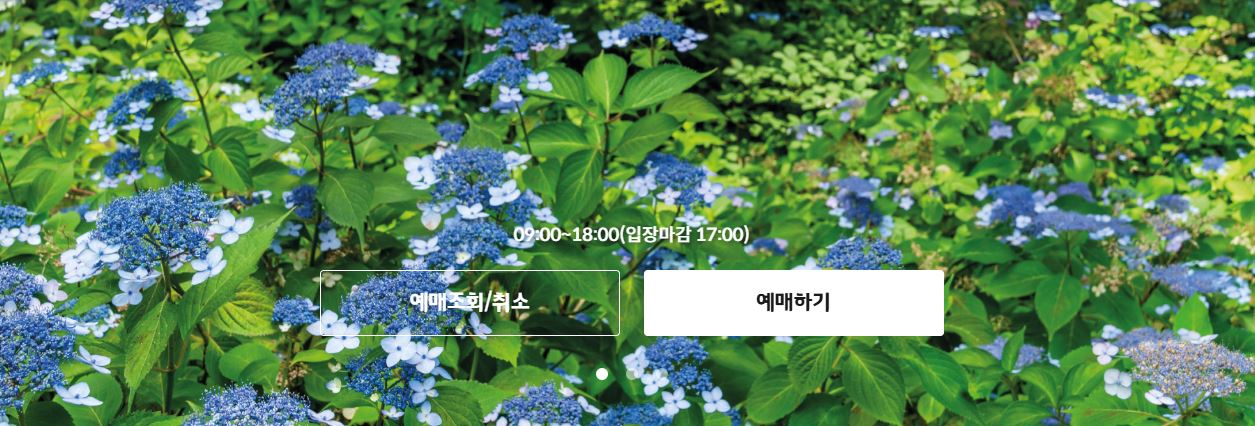 화담숲 공식홈페이지 예매하기