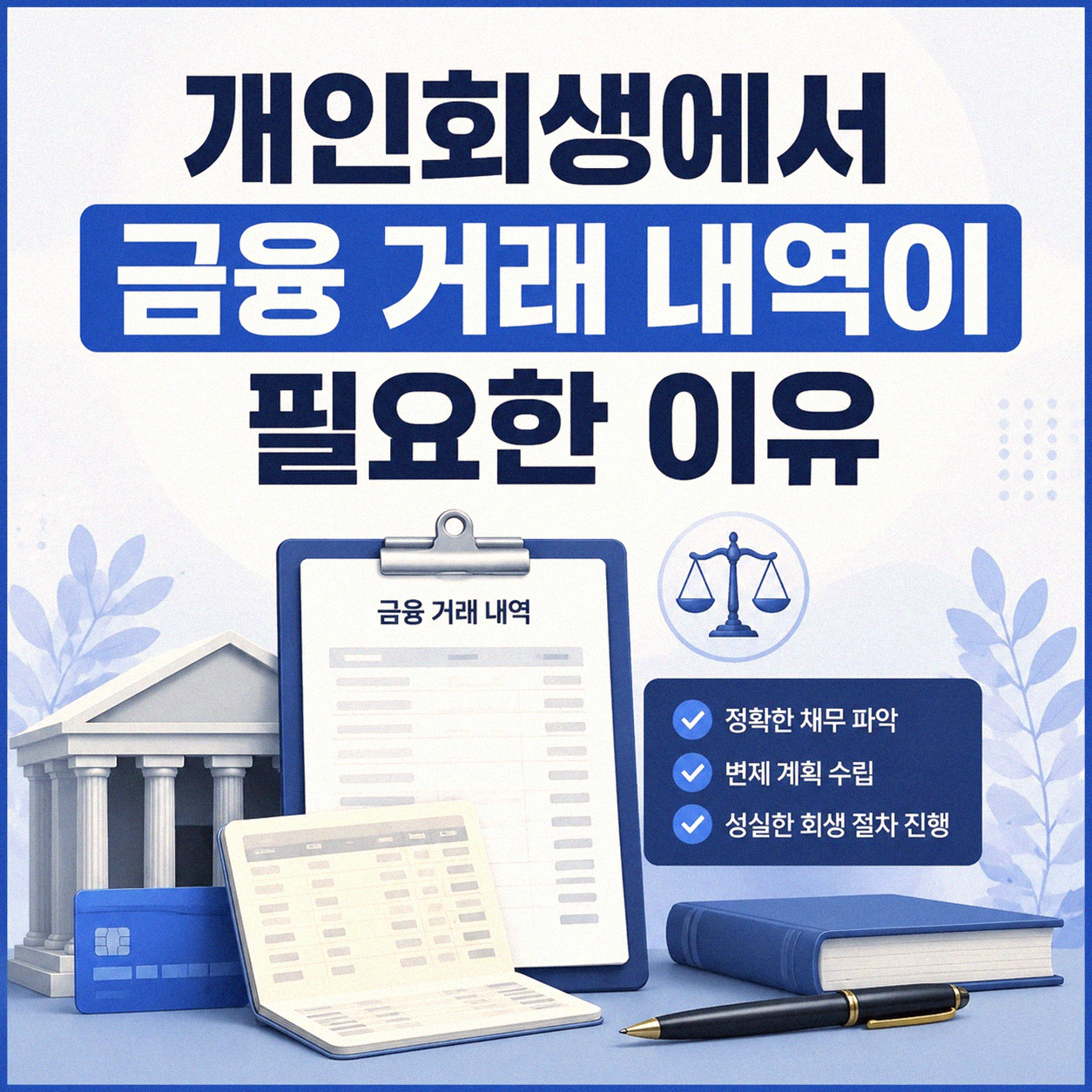 개인회생 준비, 금융 거래 내역서 정말 중요할까?