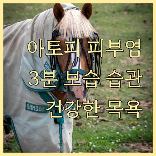 아토피 피부염, 3분 보습으로 완성하..