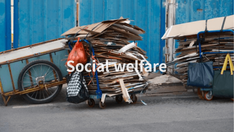 폐지 줍는 노인 보호