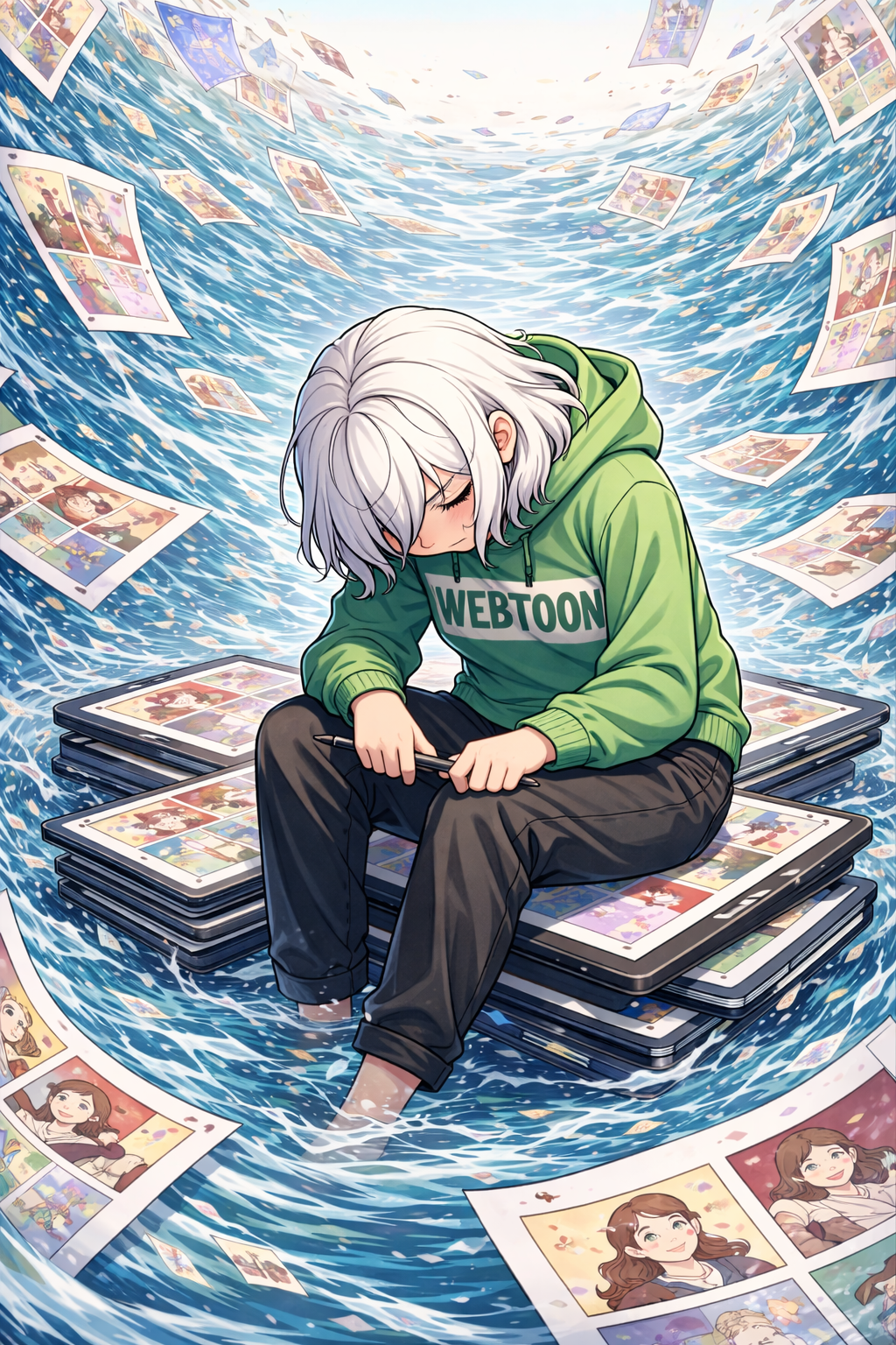 웹툰, 적자, 한국콘텐츠진흥원, 산업붕괴,