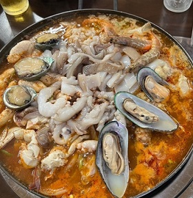 해물곱창전골