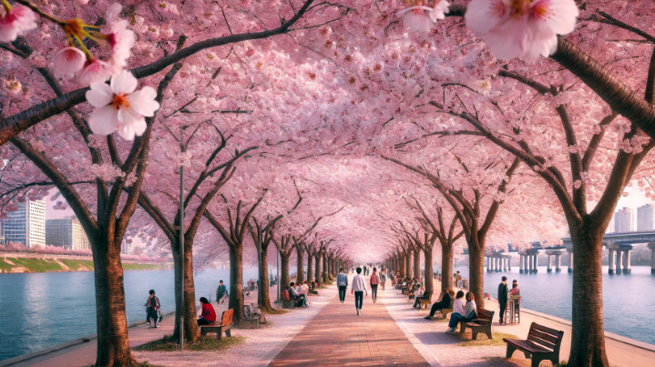 여의도 벚꽃 만개 모습