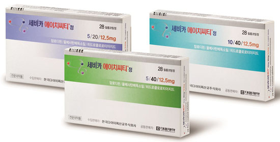 세비카정,고혈압,대웅제약